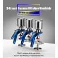 Three-Branch Stainless Steel Manifolds Vacuum Filtration